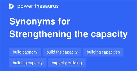 thesaurus capacity|Thesaurus results for CAPACITIES .